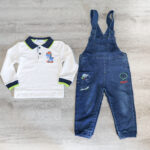 conjunto de jardineira
