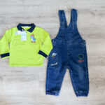 conjunto de jardineira