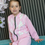 conjunto de fato de treino rosa